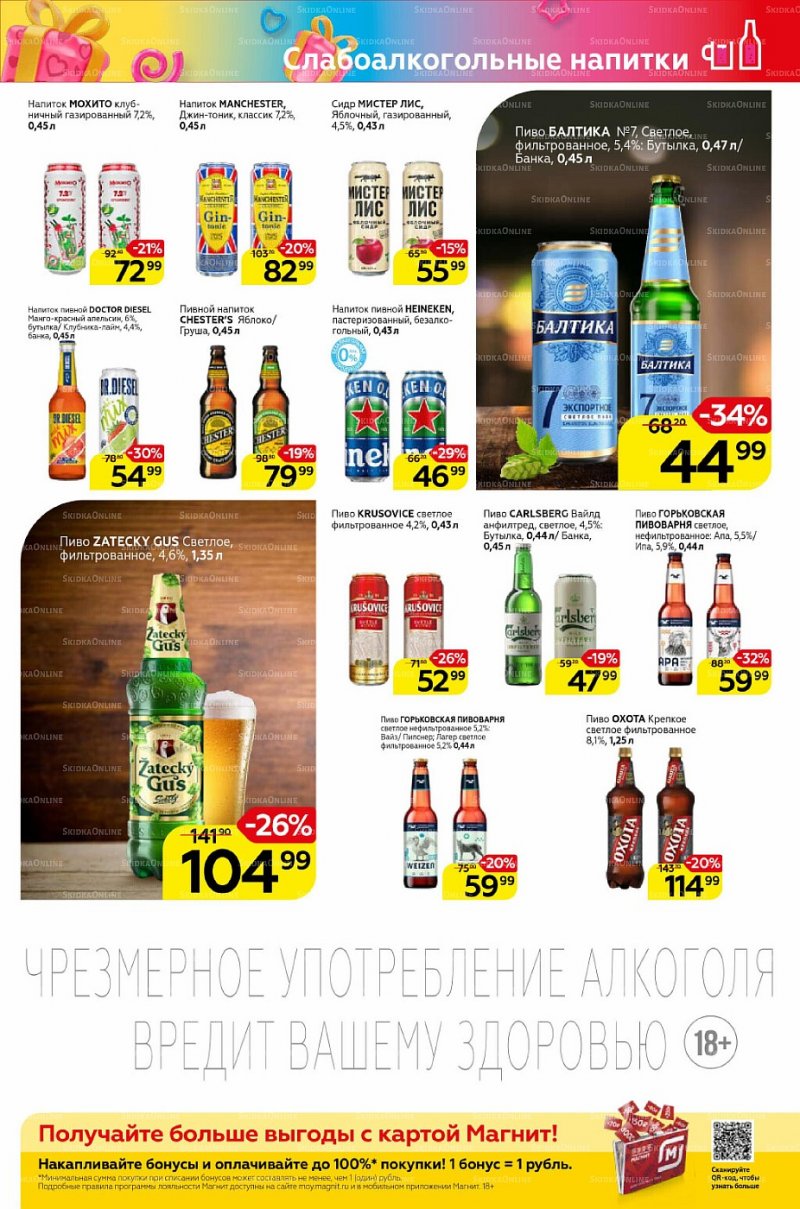 Каталог Магнит «Алкоголь» с 2 по 8 марта 2022 года страница 1