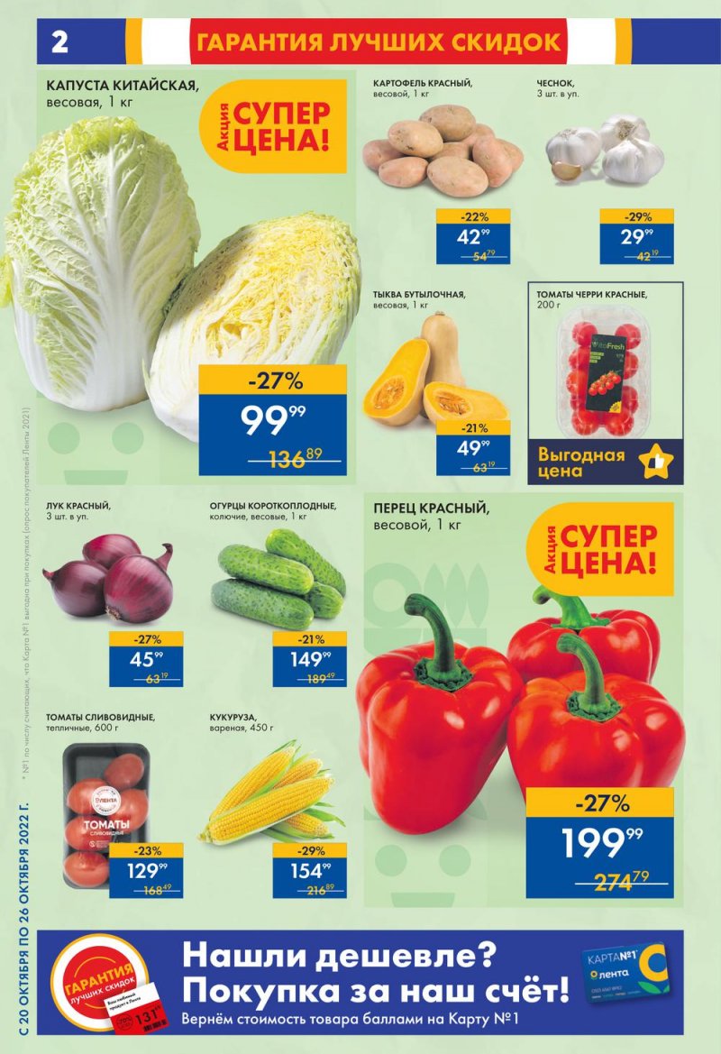 Каталог супермаркетов Лента с 20 по 26 октября 2022 года страница 2
