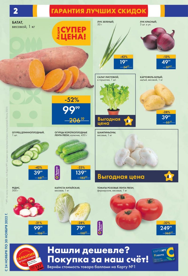 Каталог супермаркетов Лента с 24 по 30 ноября 2022 года страница 2
