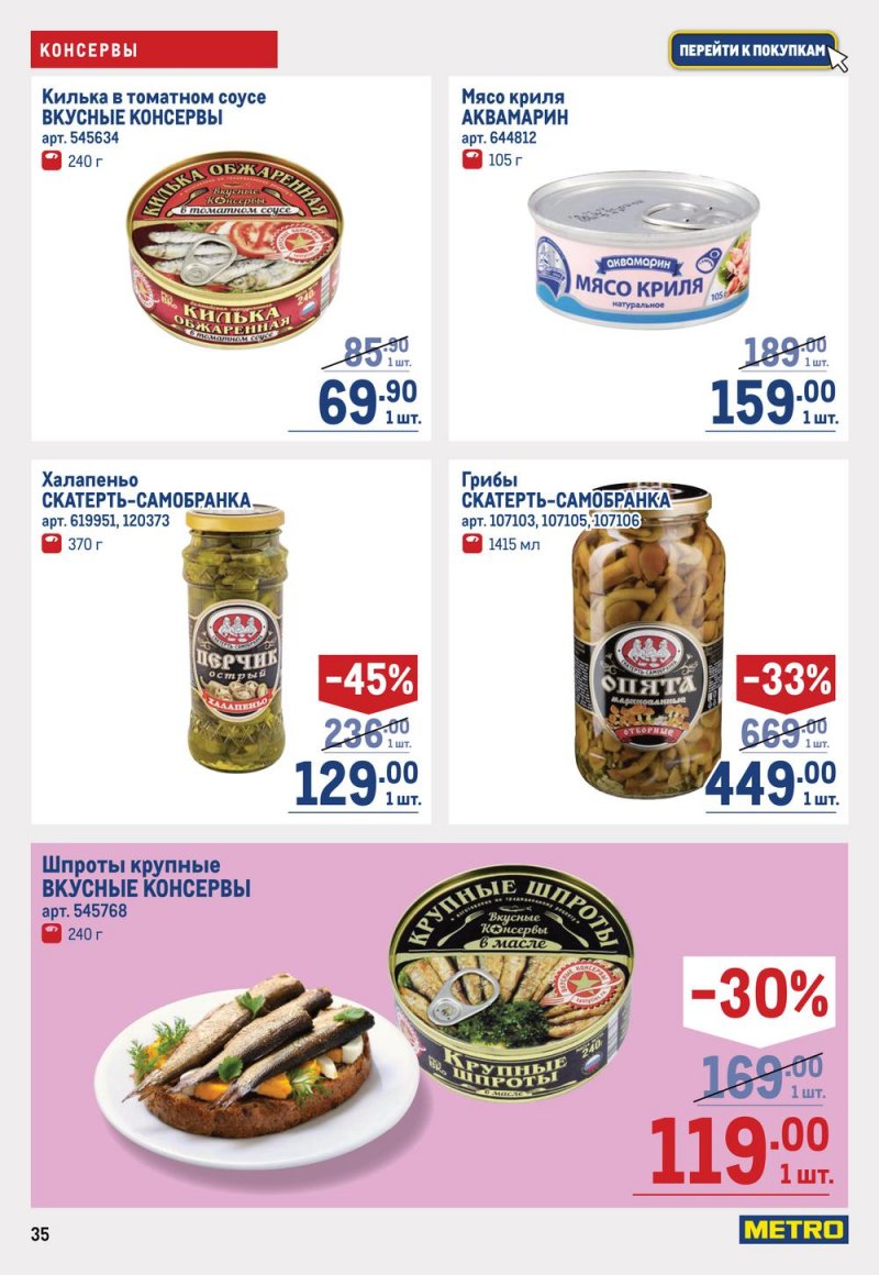 Каталог МЕТРО с 19 января по 1 февраля 2023 года страница 35