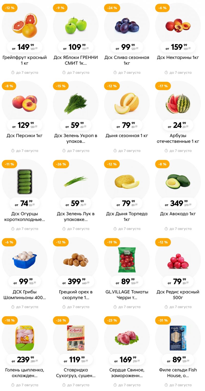 Каталог Пятерочка с 1 по 7 августа 2023 года страница 2